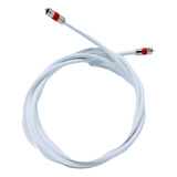 Cabo Coaxial Antena Rg6 Branco 2 Mts Tv Pronto C/ Conector