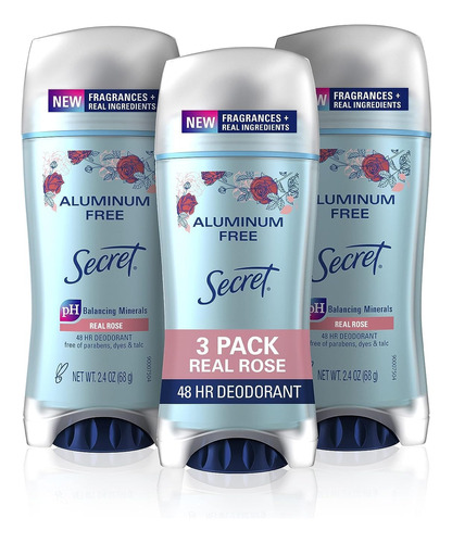Desodorante Secret Sem Alumínio Para Mulheres Rose Scent 24