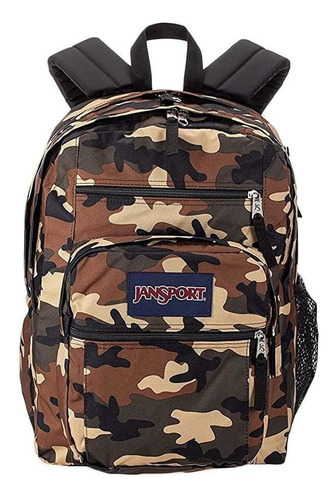 Mochila Jansport Big Student De 34 L, Color Azul Claro, Diseño De Tela, Camuflaje