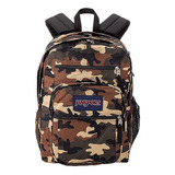 Mochila Jansport Big Student De 34 L, Color Azul Claro, Diseño De Tela, Camuflaje