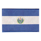Patch Sublimado Bandeira El Salvador 5,5x3,5 Bordado