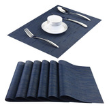 Manteles Individuales Para Mesa Lavables, 4 Unidades (estilo