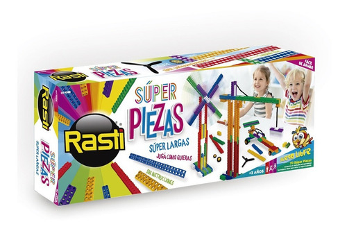 Bloques Rasti Set 70 Piezas Super Largas Ruedas Juego Libre