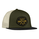 Gorra De Camionero Salt Life Rod And Gun Club, Verde Oliva O