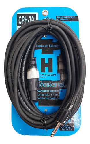 Cable De Speakon A Plug 6.3 De 7.5 Metros Harden