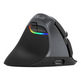 Delux Mouse Ergonómico Inalámbrico Para Zurdo Con 4000dpi