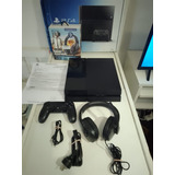 Sony Playstation 4 1 Tb + Joystick + Auriculares Gamr Oferta