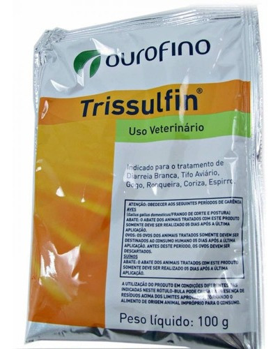 Kit Com 10 Trissulfin Pó Ouro Fino 100 Gr