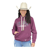 Moletom Country Feminino Texas Farm Roxo - Original