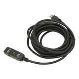 1 Extensión De Cable Usb 3.0 Negro De 16,4 Pies, 5 Gbits