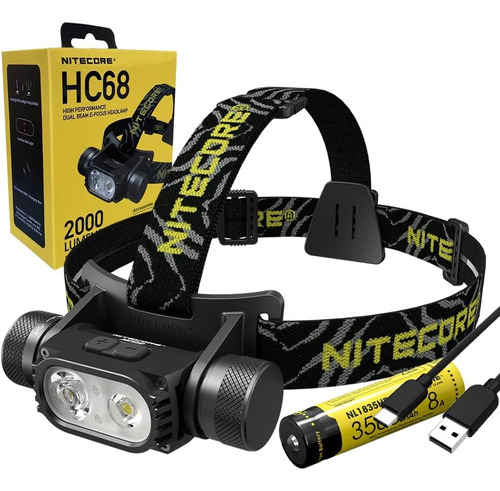 Lampara De Cabeza Nitecore Hc68 2000lm 202m Recargable