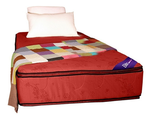 Colchon 1 1/2 Plaza Resortes Doble Pillow Colchones Elite