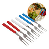 Set X6u Tenedores Copetin Picada Aperitivo Fondue