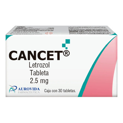 Cancet Letrozol 2.5 mg Caja con 30 Tabletas Aurovida | Envío gratis