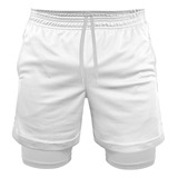 Short Deportivo Tela Dry Fit Con Calza Interna