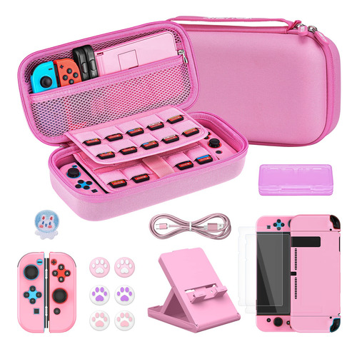 Younik Switch Carrying Case, 16 In 1 Switch Case Accessorie.
