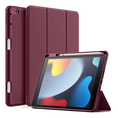 Jetech Funda P/ iPad De 10,2 PuLG (9na 8va 7ma Gen) Vino