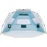 Carpa De Playa Easy Up Para 4 Personas Upf 50 Sombrilla...