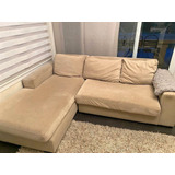 Sillon 2 Cuerpos 3 Plazas Beige Intacto