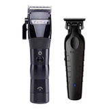 Trimmer Kemei 2299 + Clipper Km 2850 Combo Black Color Negro