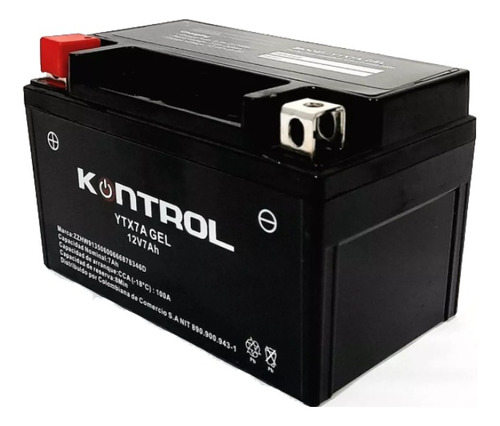 Batería Moto Akt 125 Kontrol Ytx7a Gel