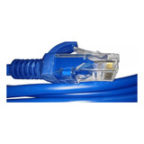 Kit 10x Cabos Rede Patch Cord Cat5e 1,5m Gigabit Azul Rj45