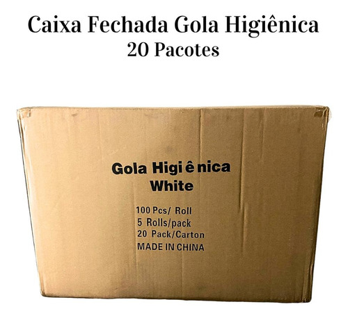 Caixa Gola Higienica 20 Pacotes 100 Rolos Atacado Barbeiro