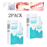 2pack Lanthome Whitening Teeth Mousse Mousse Cleanses