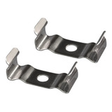 2x Soporte Metal Clip Para Tubo Led Bajo Mesada T 5 En Pilar