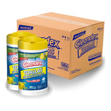 Cleandex Limón Toallas Desinfectantes Para Superficies, Caja 6pz