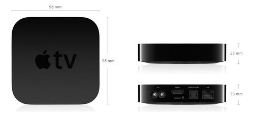  Apple Tv A1469 Estándar 3.ª.full Hd 8gb Negro Con 512mb Ram