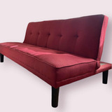 Futon Sillon Modelo Owen Sofa Cama Color Rojo