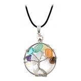 Collar Arbol 7 Chakras + Estuche Tureloj