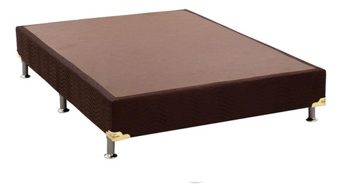 Cama Box Base Casal Suede Marrom (138x20)ortobom