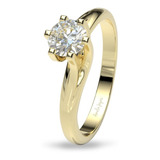 Anillo De Compromiso Curino  Amelie Joyas Oro 14k 