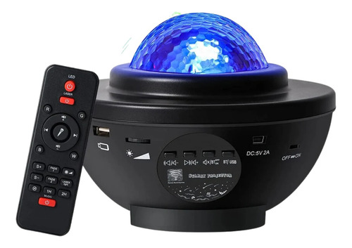 Proyector De Luz Estrellas Nebulosa Galaxia Bluetooth Usb