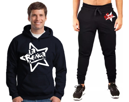 Conjunto Buzo+jogging-rock Nacional-la Renga Logo Estrella