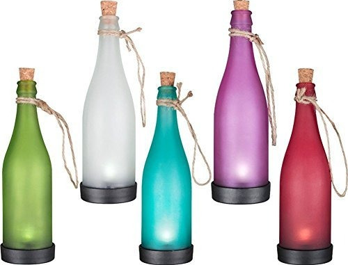 Yingman Led Solar Powered Bottle Light Lámpara Colgant