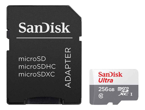 Cartão De Memoria Sandisk Microsdhc 256gb Class10 +adaptador