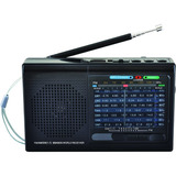 Radio Supersonic De 9 Bandas Con Bluetooth Color Negro