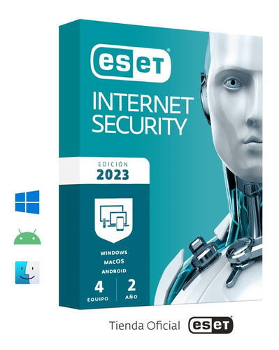 Antivirus Eset® Internet Security 4 Pc - 2 Años