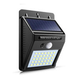 Luminária Led Solar Parede Refletore Sensor Presença 50w