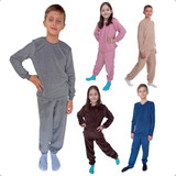 10 Conjunto Infantil Pelucia Fleece Inverno Pijama Quentinho