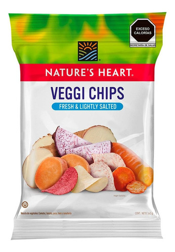 Papas Nature's Heart Veggi Chips 142g