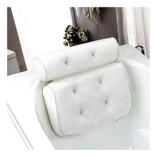 Almohada De Baño, Lavable A Máquina, Con 6 Ventosas