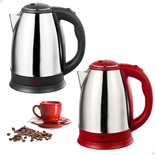 Chaleira Elétrica Jarra Chá Café 110v Inox 1.8l Mês Das Mães