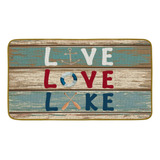 Burosev Live Love Lake - Tapete Decorativo Para Casa De Lago