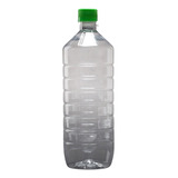 Botella Anillada Pet Con Tapa Verde 1lt Packx10und. Jvl Shop