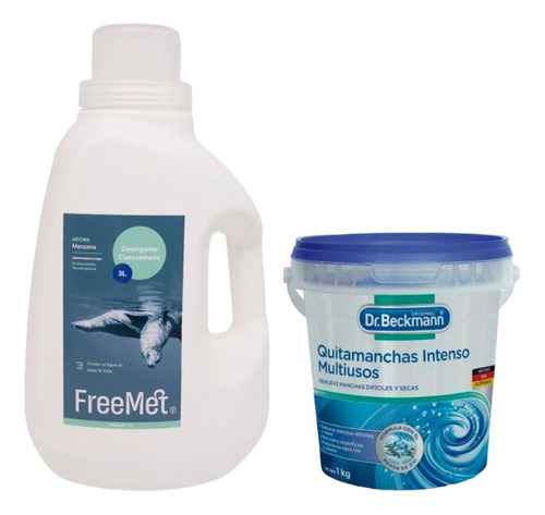 Detergente 3 Lt Freemet + Dr. Beckmann Quitamanchas 1kg