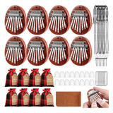 Lukmaa Juego De 8 Teclas De Mini Kalimba Piano De Dedo Dedo 